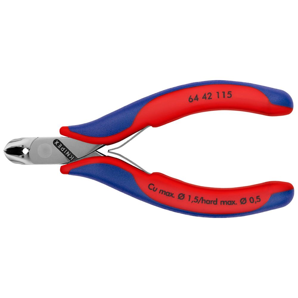 Knipex® 64 42 115 elektronikändavbitare med fjäder 115 mm