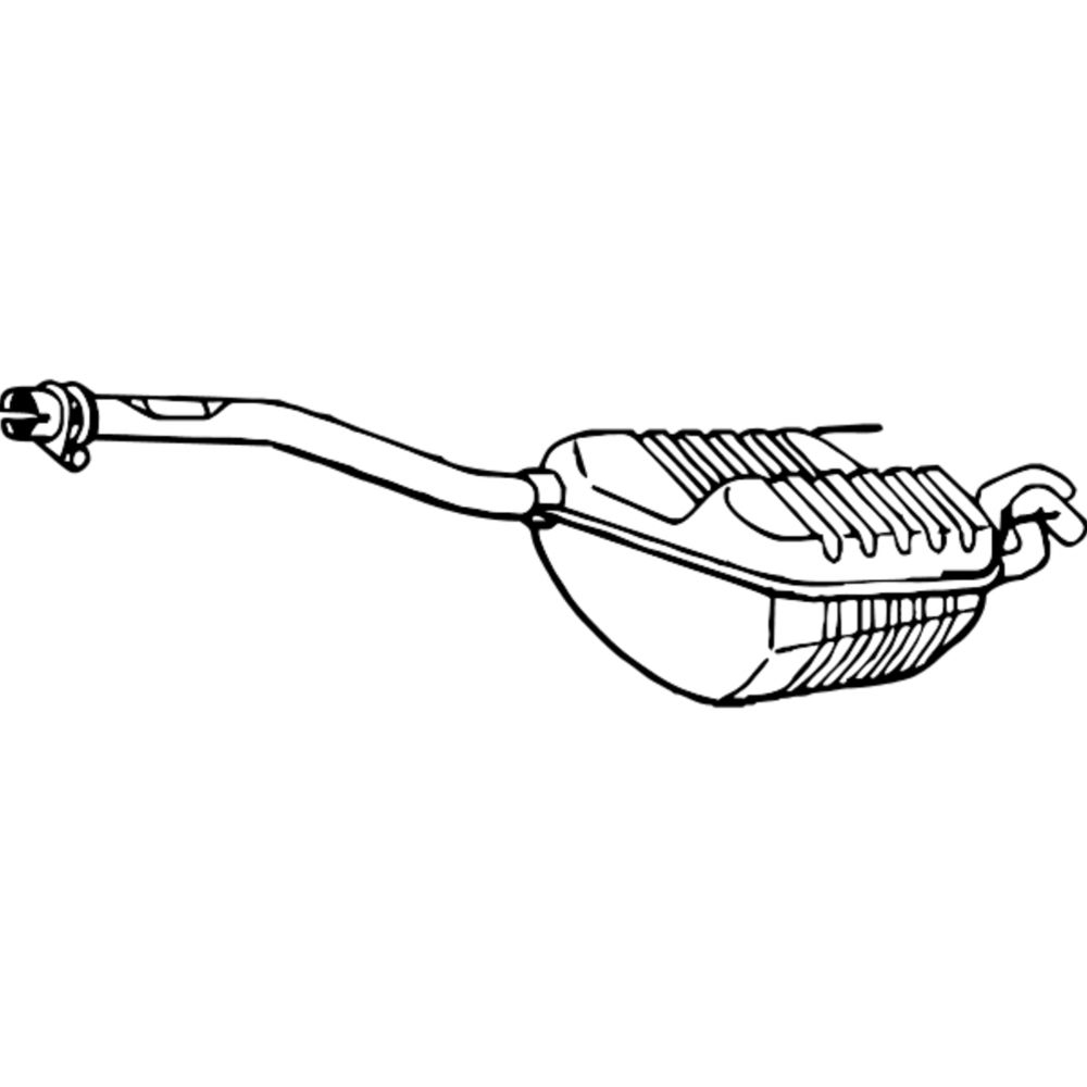 Bakre ljuddämpare 14-3733