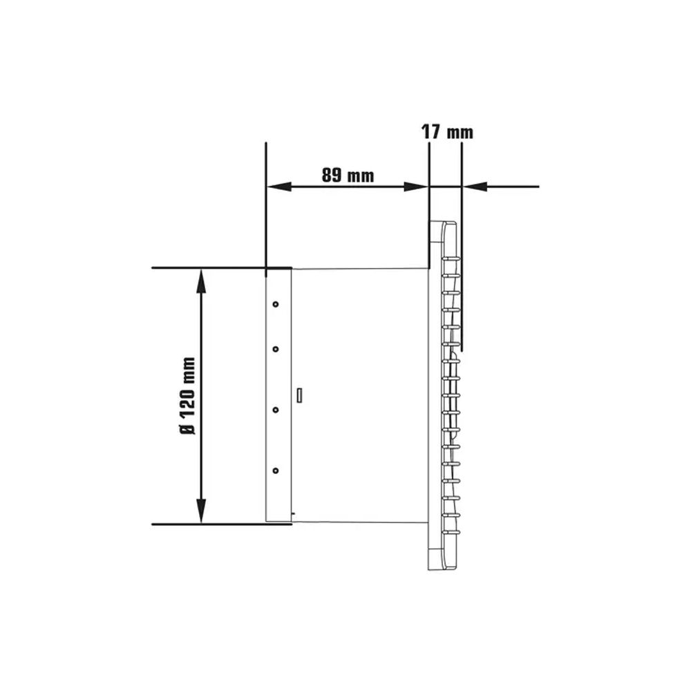 Båden poistoilmapuhallin ajastimella ø 120 mm 15 W IPX4