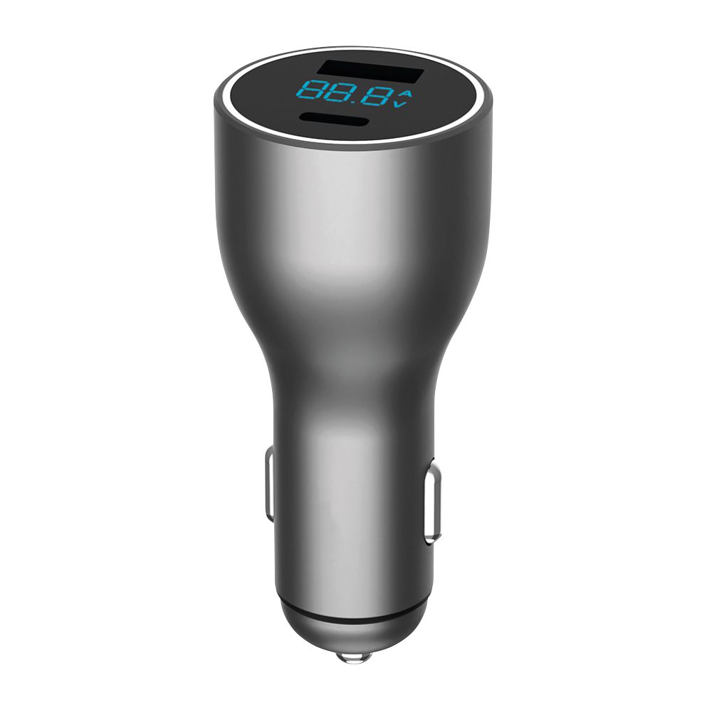 Cloudberry 6,0 A autolaturi jännitenäytöllä PD USB-C + USB-A 120 W