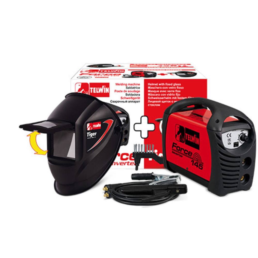 TELWIN FORCE 145 svetsinverter + svetshjälm