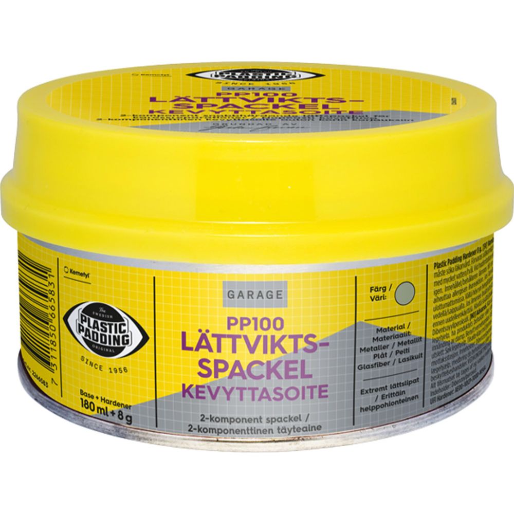 Plastic Padding PP100 lättviktsspackel 180 ml