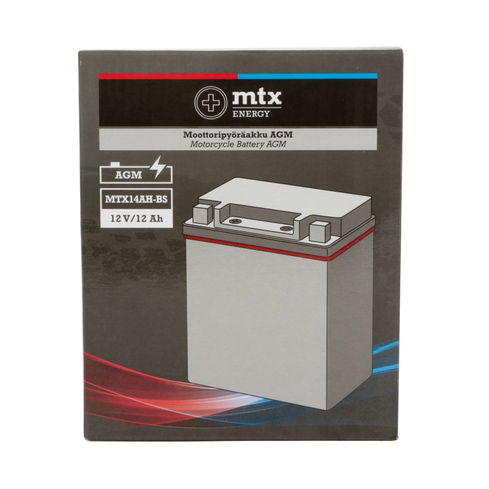 MTX Energy MC-batteri 12 V 12 Ah "MTX14AH-BS" (134 x 90 x 166 mm)