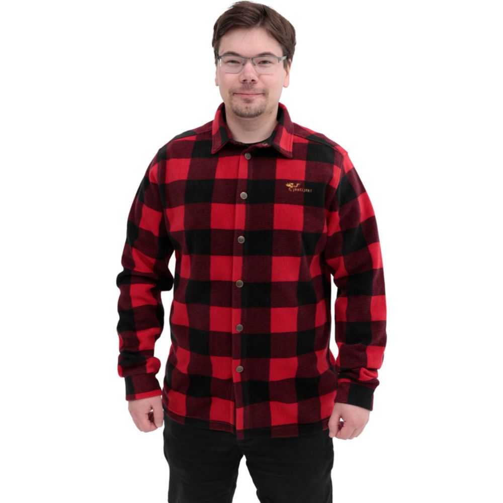 JahtiJakt Lumber fliispluus, punane/must