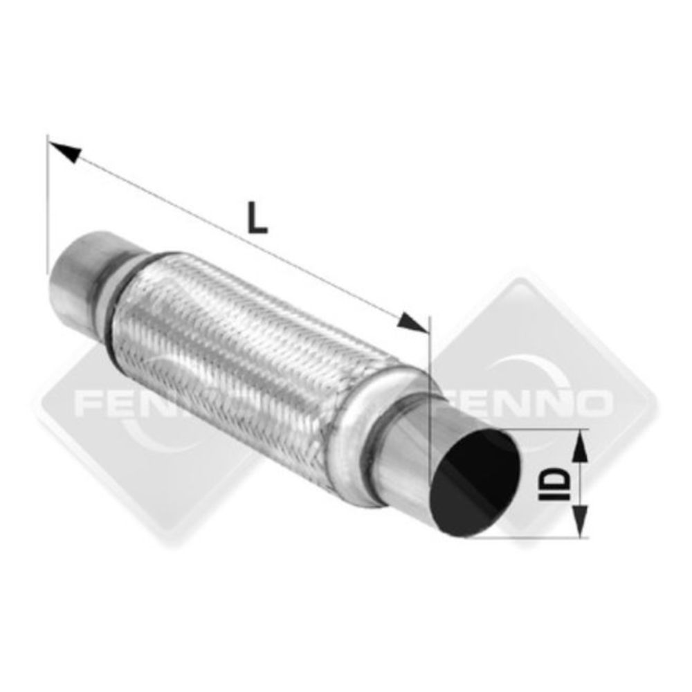 Joustoliitin 57x250mm putkilla (2-1/4")