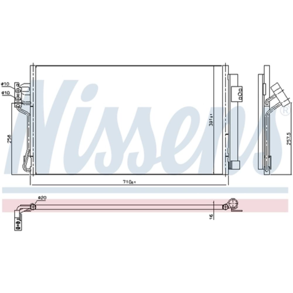 Ilmastointilaitteen lauhdutin 30-00526