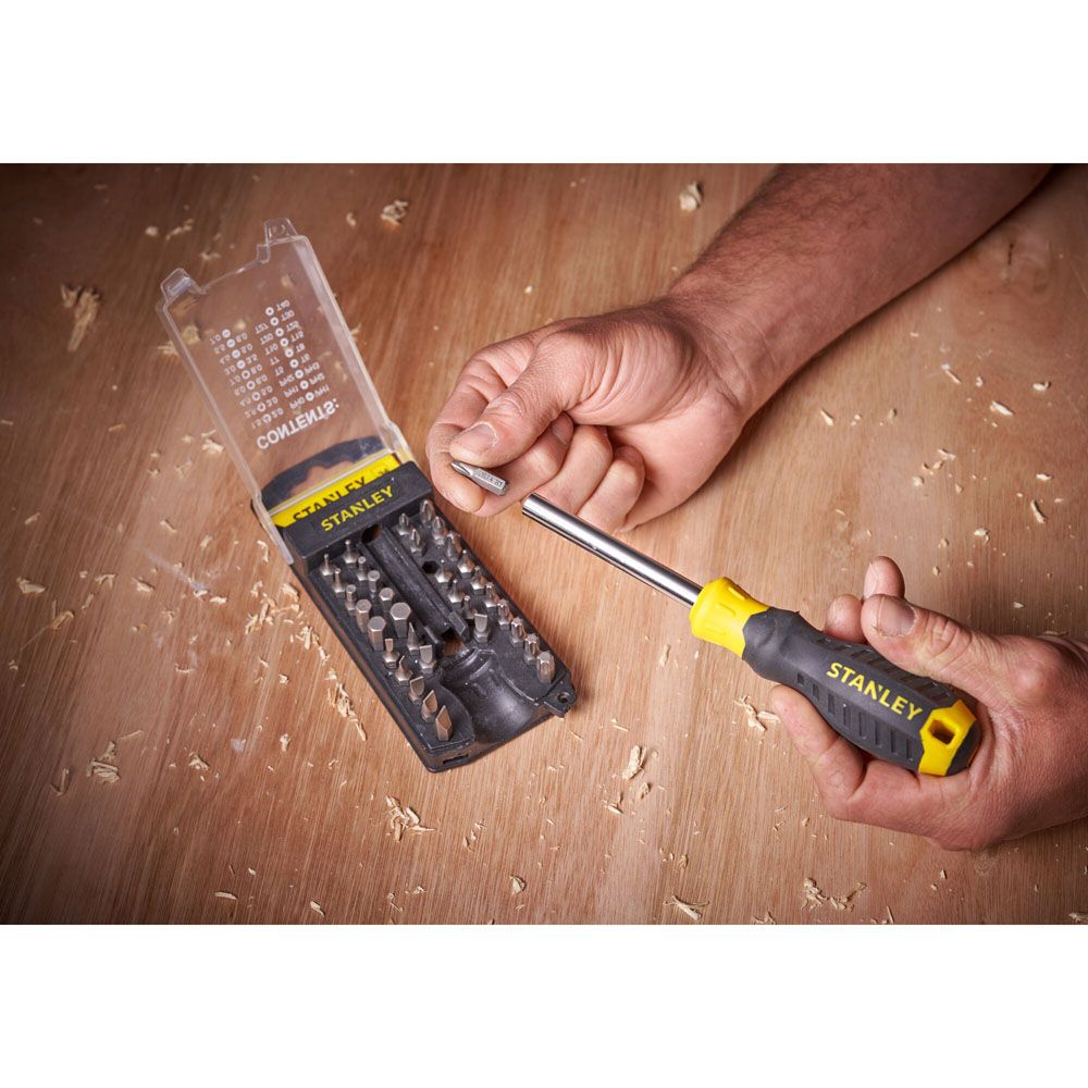 Stanley Multibit skruvmejsel/-bitssats 34 delar
