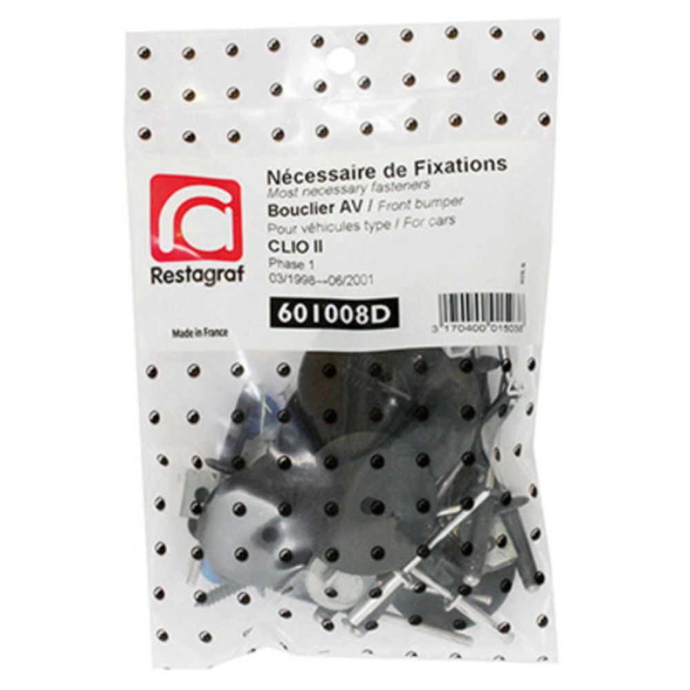 Kinnituskomplekt Renault esipamper 601008D 33 osa