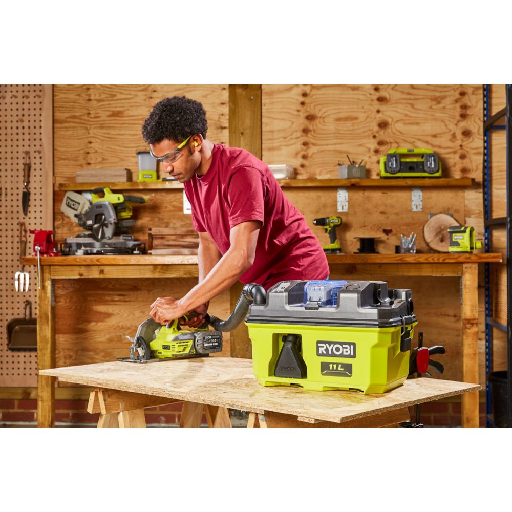 Ryobi ONE+ akkumärkä-kuivaimuri RV1811-0 runko
