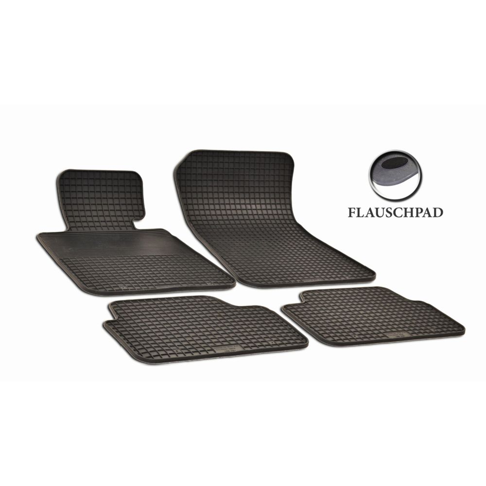 Gummimattsats BMW 1-serie E87 2005–2010 svart
