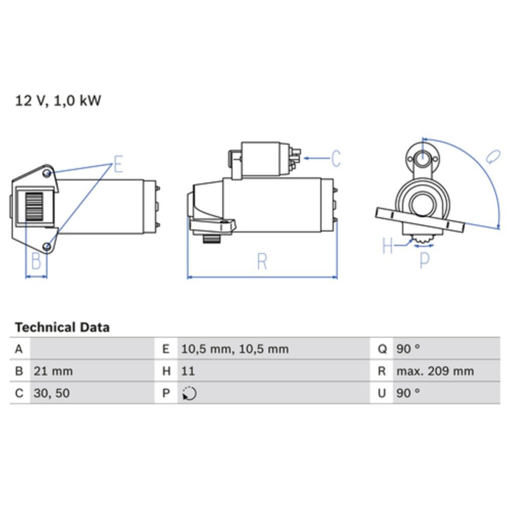 Startmotor 13-00406