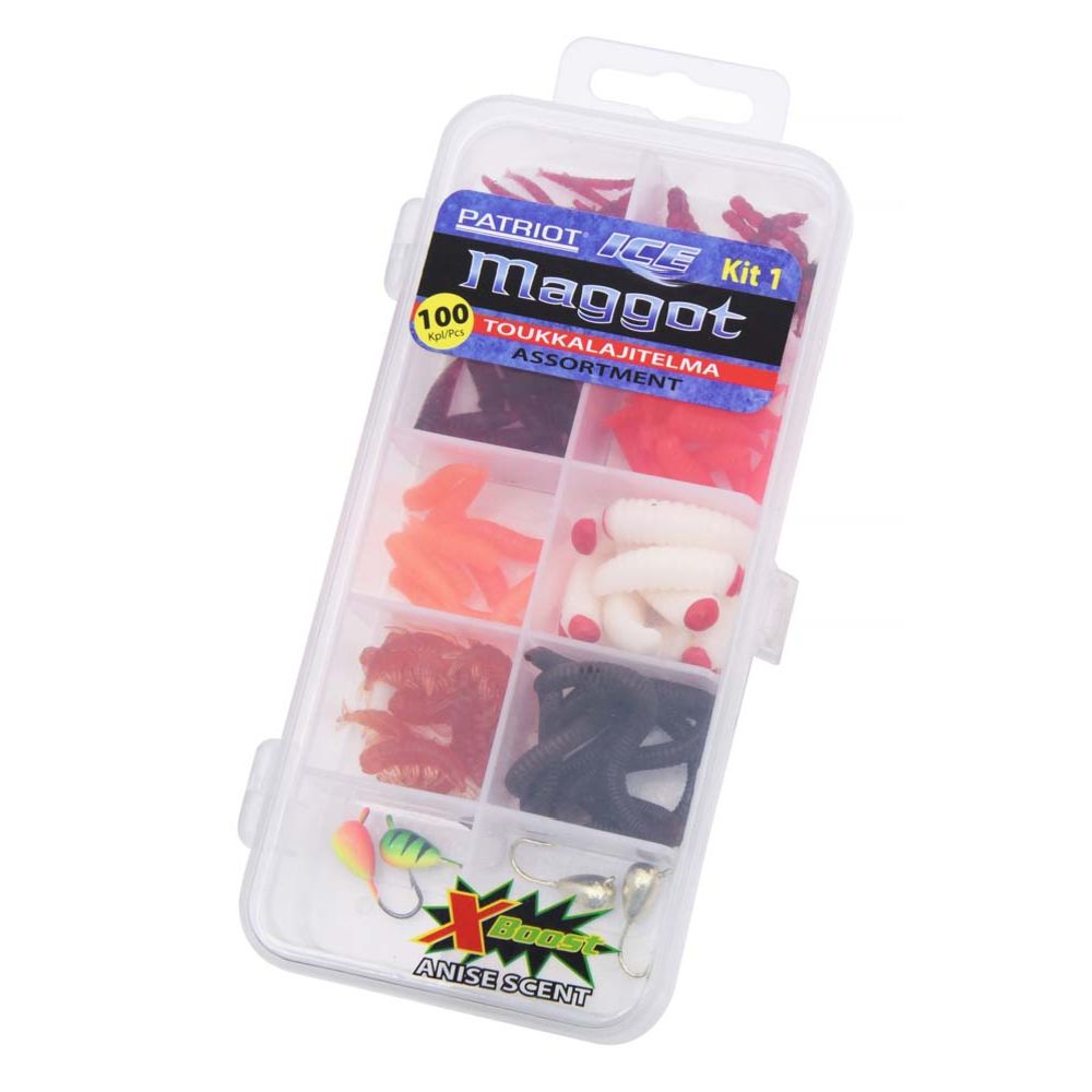 Patriot Ice Maggot Set 100 st.