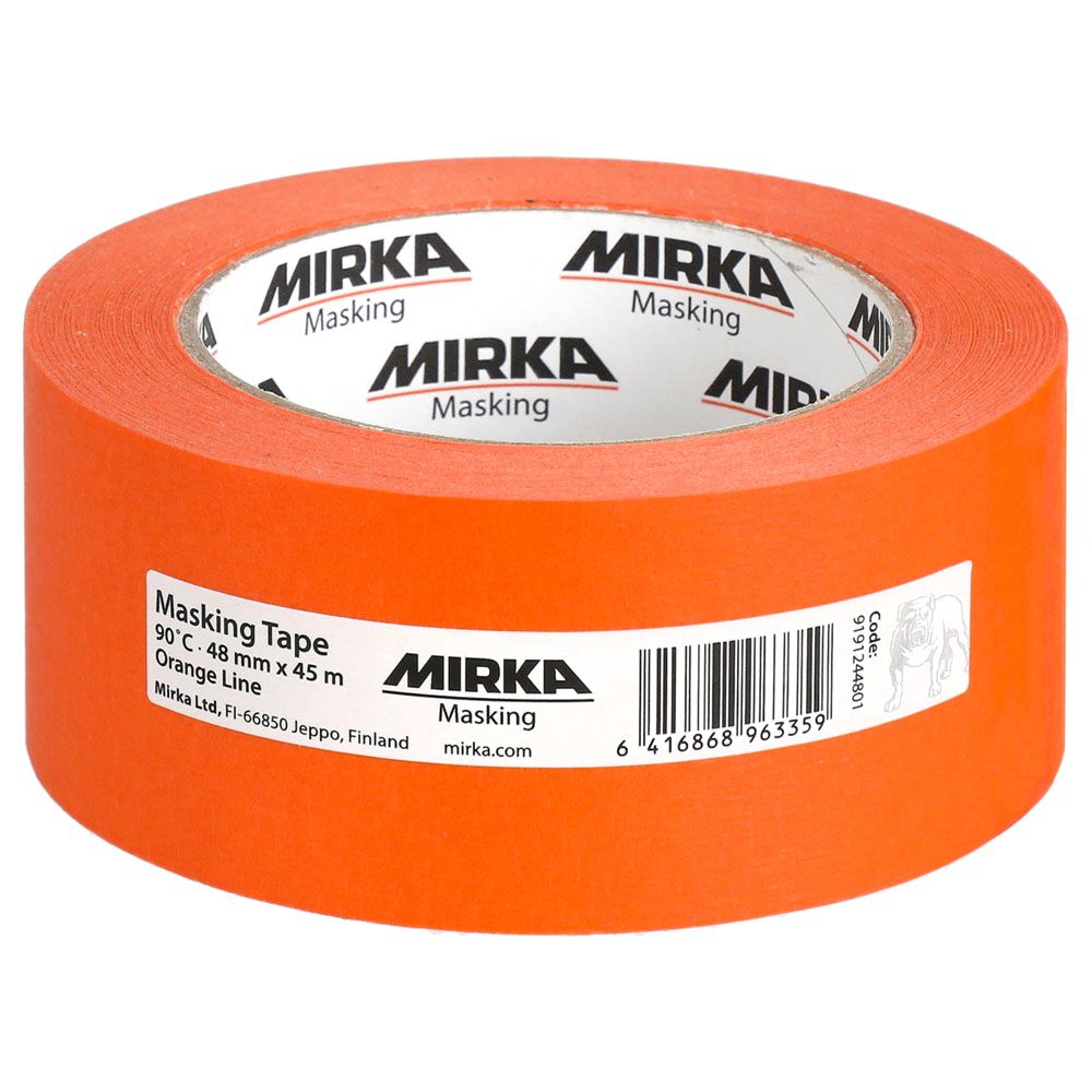 Mirka maskeringstejp bil orange 90 °C/30 min 45 m