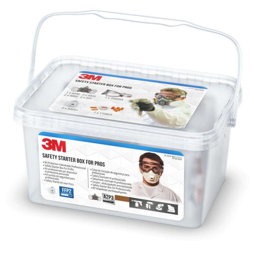 3M 1000MCWE Safety Box andningsskydd startkit