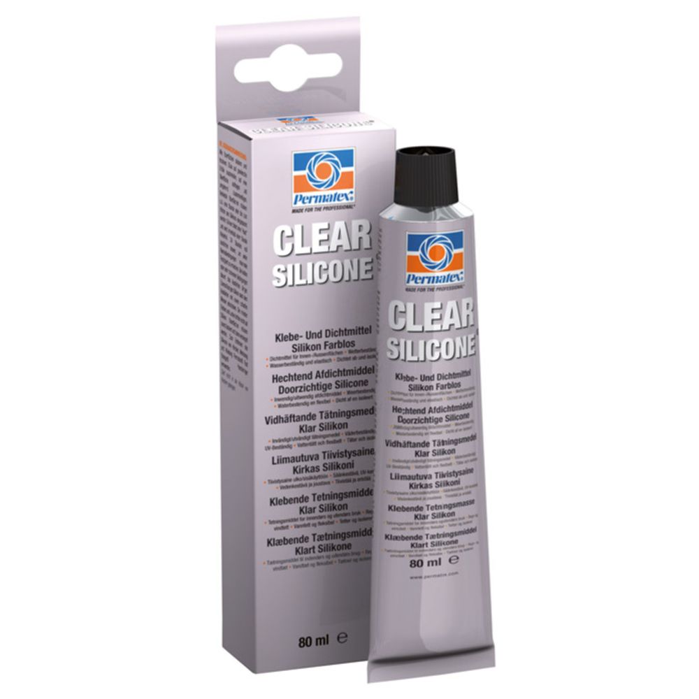 Permatex RTV-silikoni kirkas 80ml