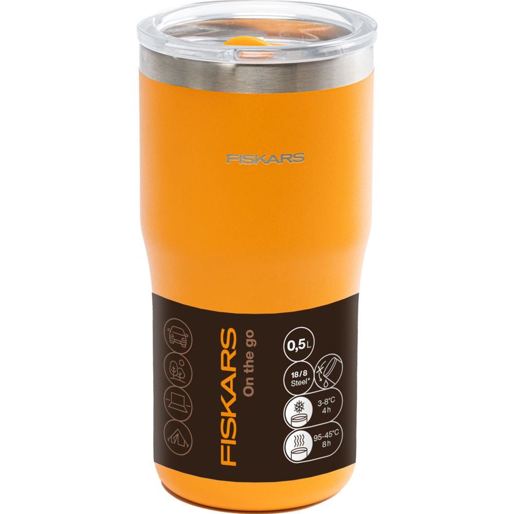 Fiskars termosmuki 0,5 l oranssi