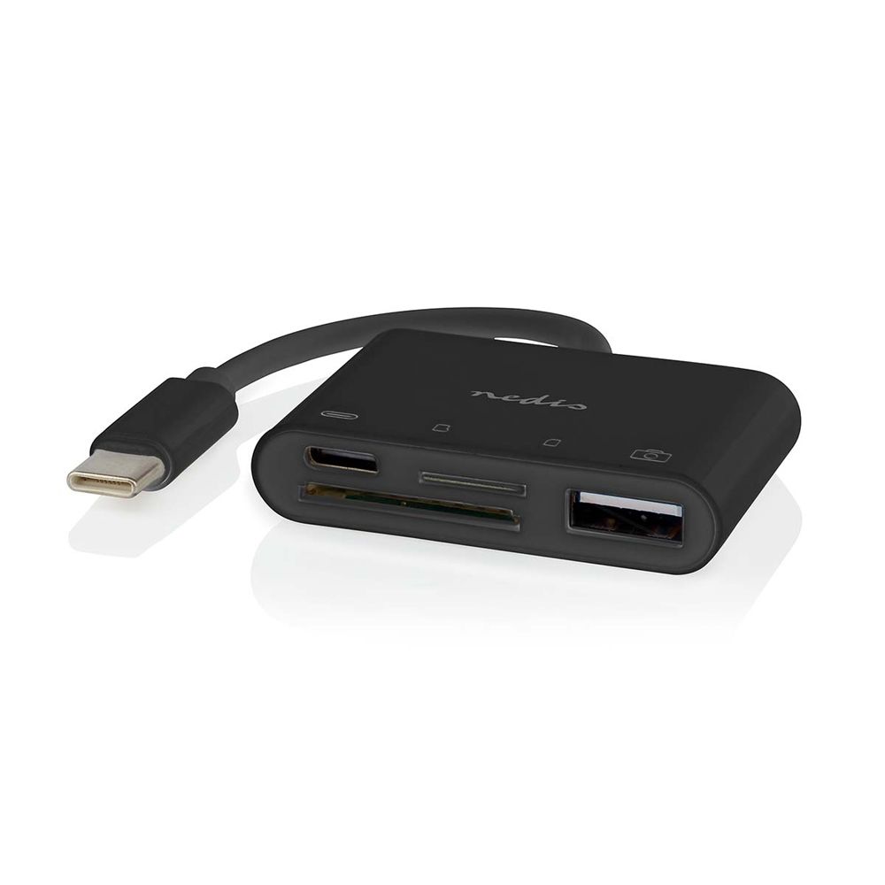 Nedis USB-C hub med minneskortläsare
