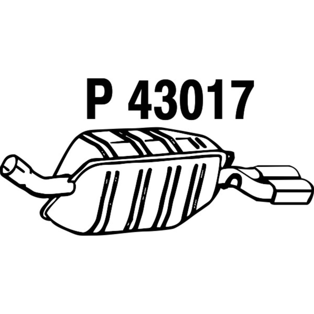 Takaäänenvaimentaja 14-4497