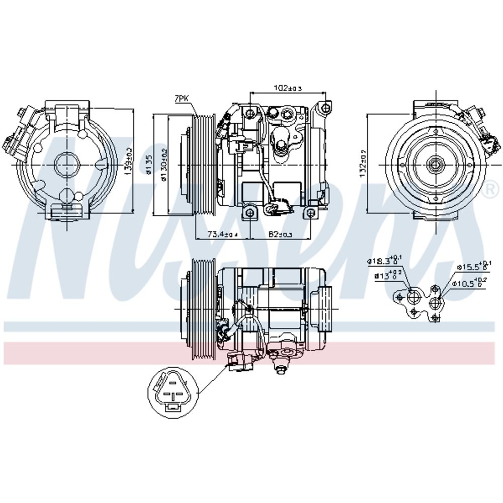 Ilmastointilaitteen kompressori 30-8468