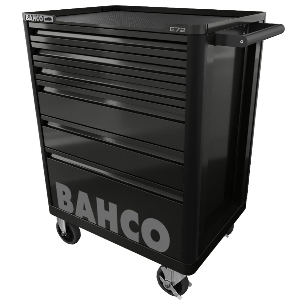 Bahco 1472K6BLACK työkaluvaunu E72 musta 6 laatikkoa