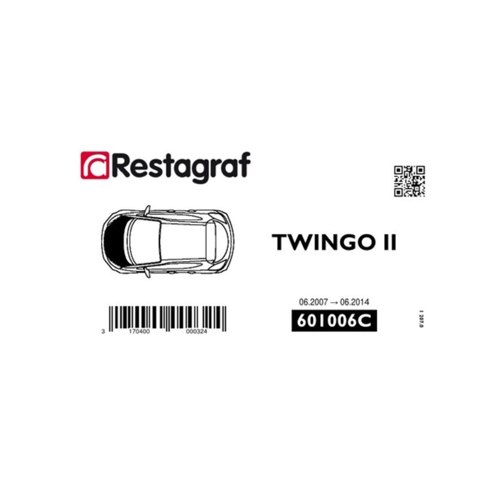 Kiinnikesarja Renault konepelti 601006C 6 osaa