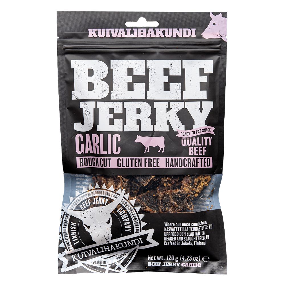 Kuivalihakundi Beef Jerky Garlic 120g