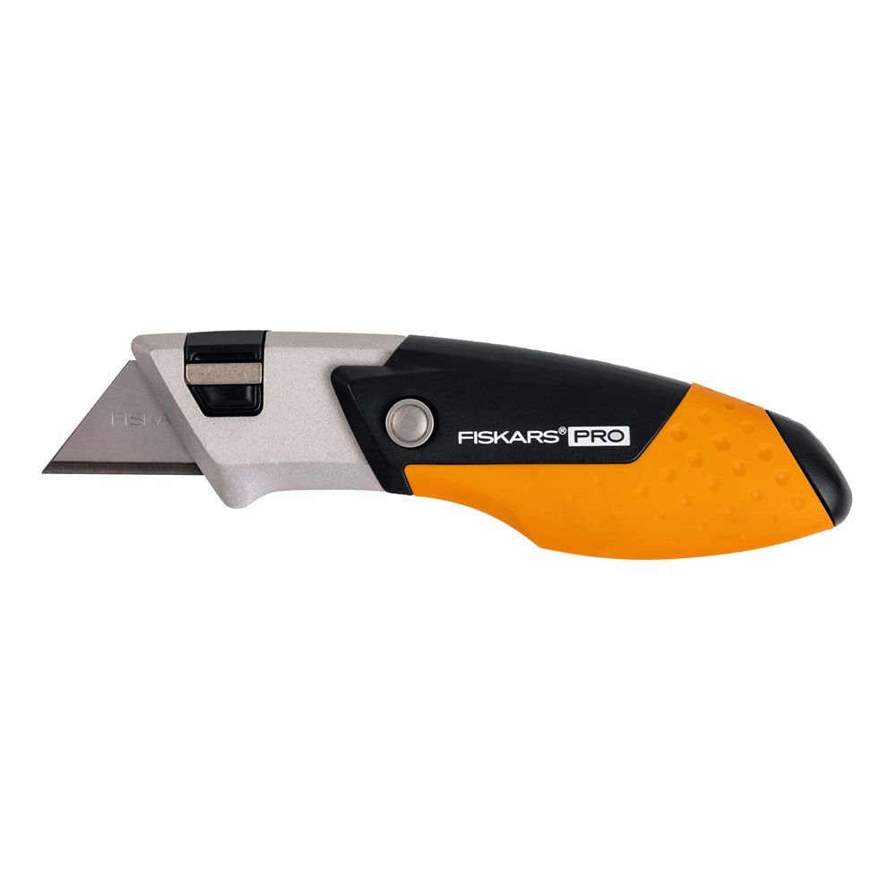Fiskars PRO CarbonMax taittuva mattoveitsi vyöklipsillä "mini"