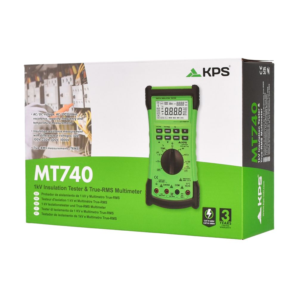 KPS MT740 Isolatsioonitakistuse-/ Multimeeter