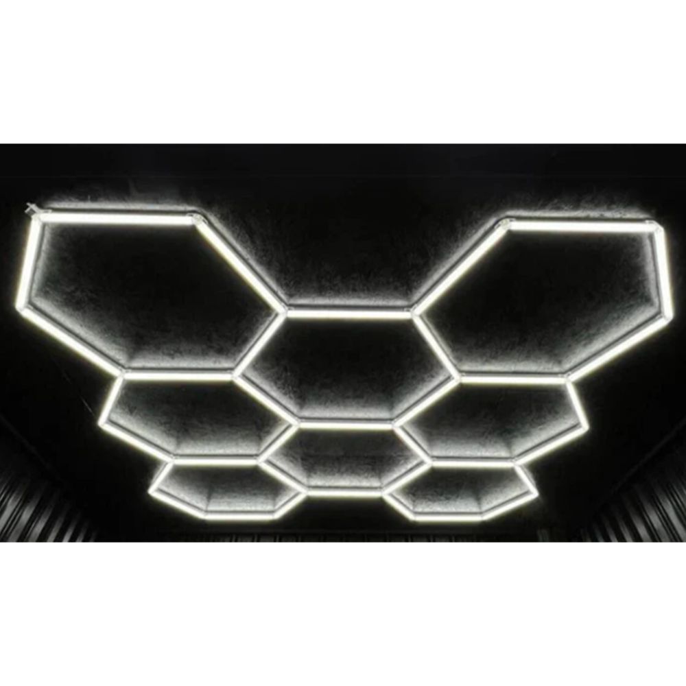 Led Energie Hexagon LED-ljussats 8 st 227,5 W 21 000 lm 6500 K