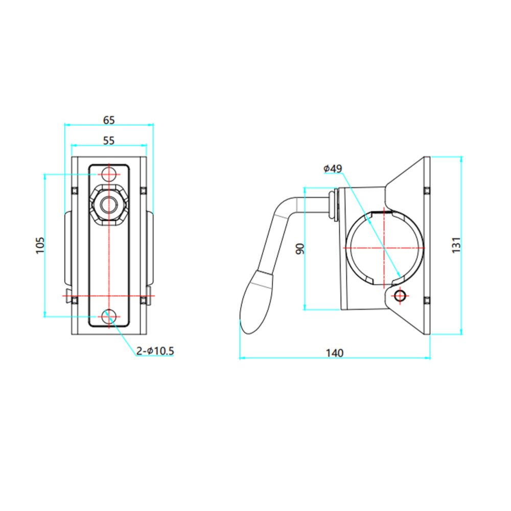 MTX Automotive stödhjulsklämma ø 48 mm