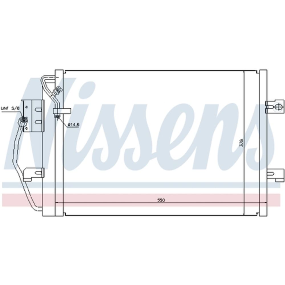 Ilmastointilaitteen lauhdutin 30-00390
