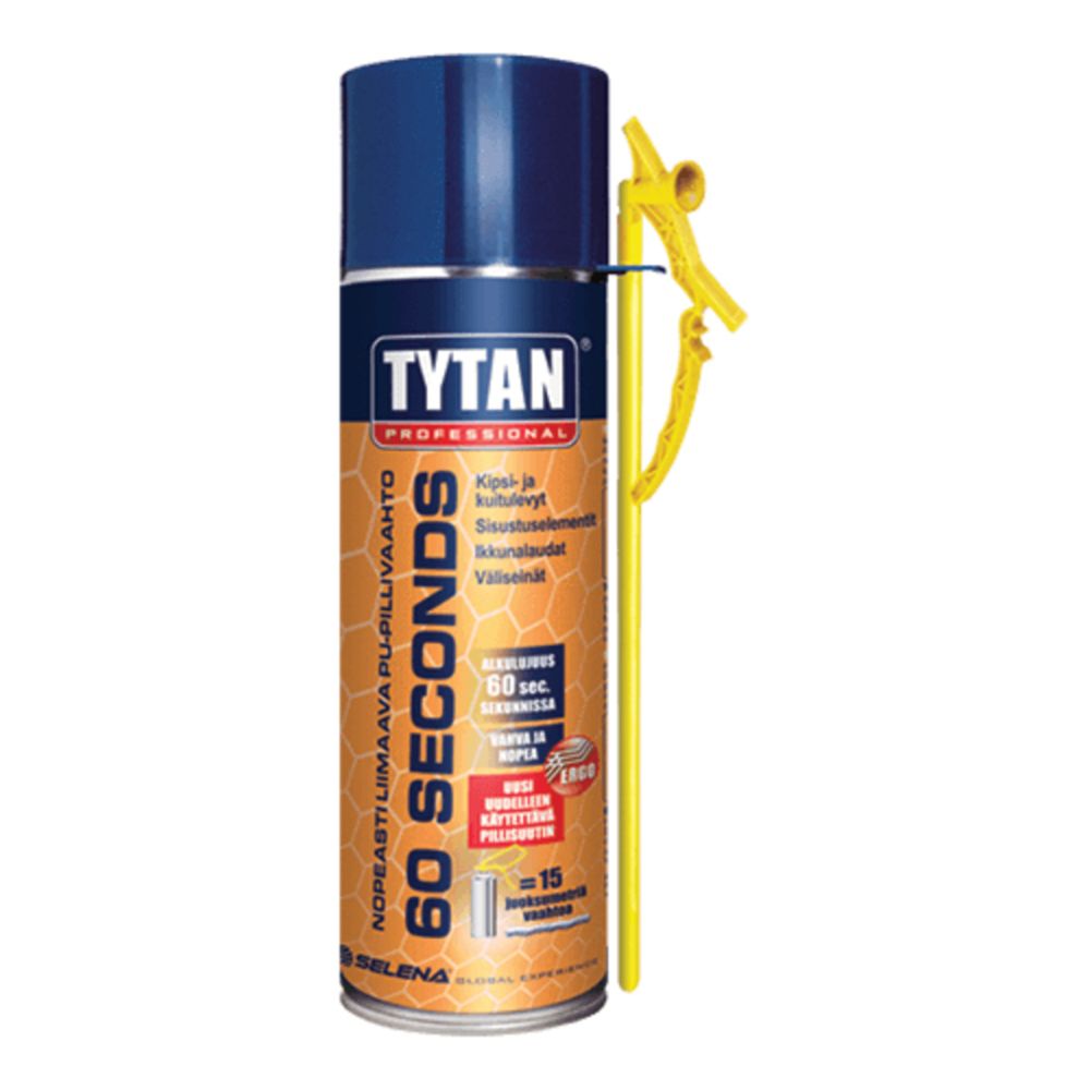 Tytan 60 Seconds uretaanivaahto/liimavaahto "pilli" 300 ml