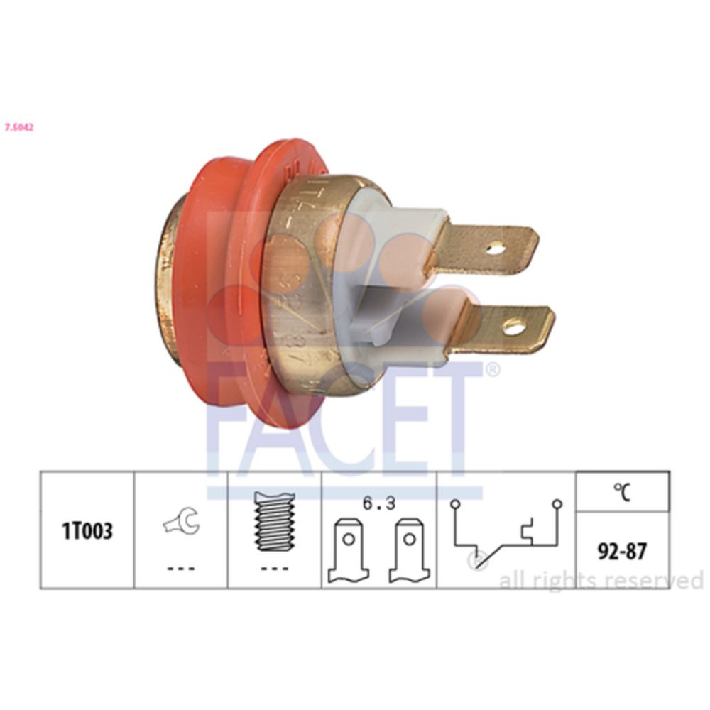 Temperaturgivare, kylarfläkt 13-3693