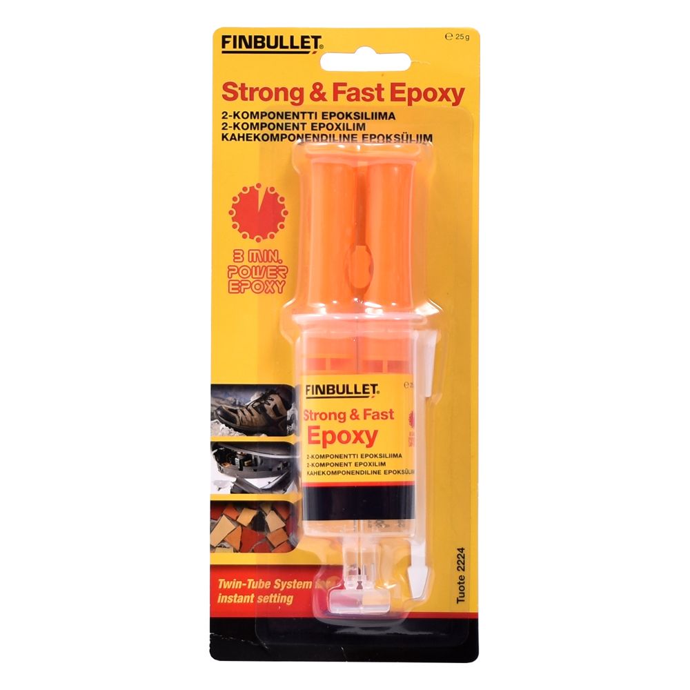 Finbullet Superepoksi 2-komponentti epoksiliima 25 g
