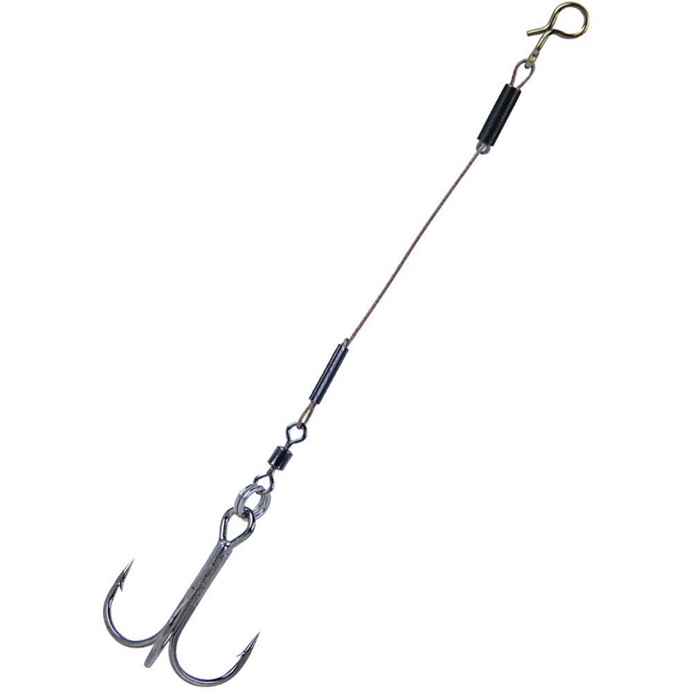 K.P Baits lisäkoukku leikarilla 12 kg 8 cm #4 2 kpl