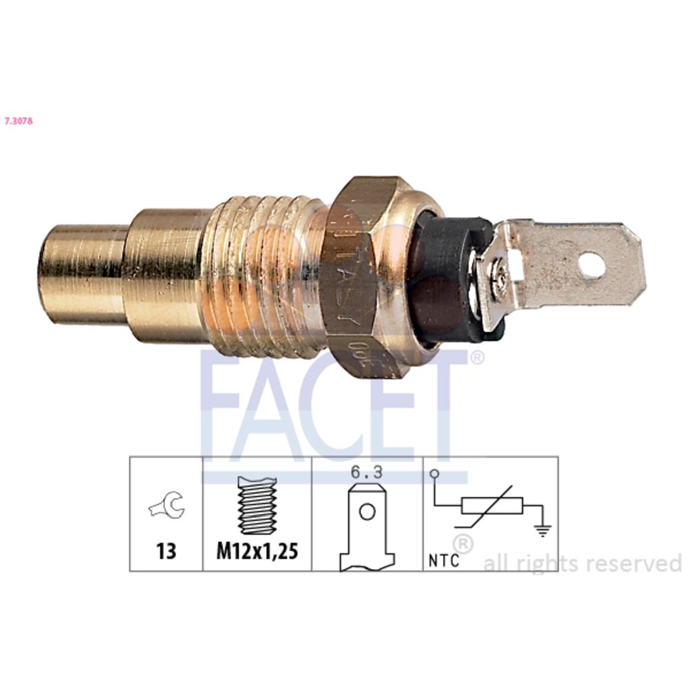 Sensor, kylvätsketemperatur 37-3078