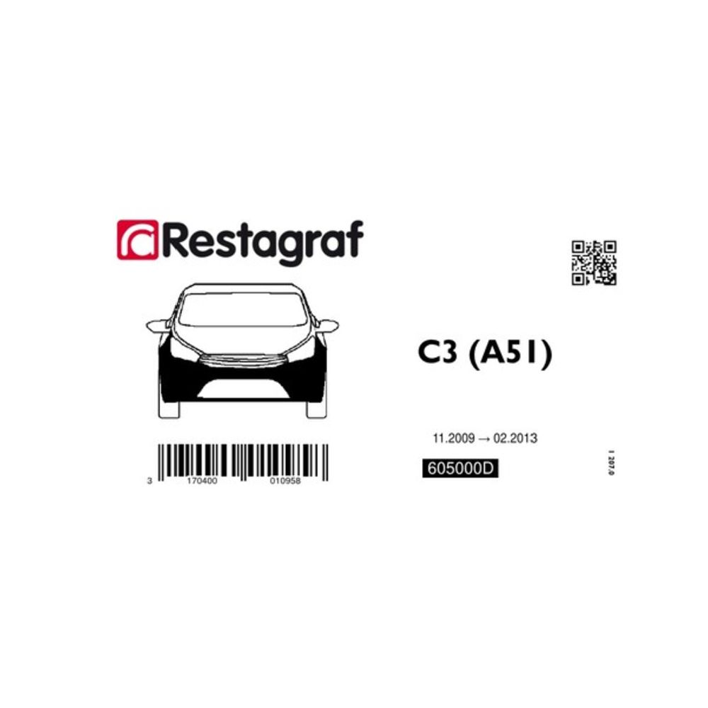 Fästsats Citroen främre stötfångare 605000D 13 delar