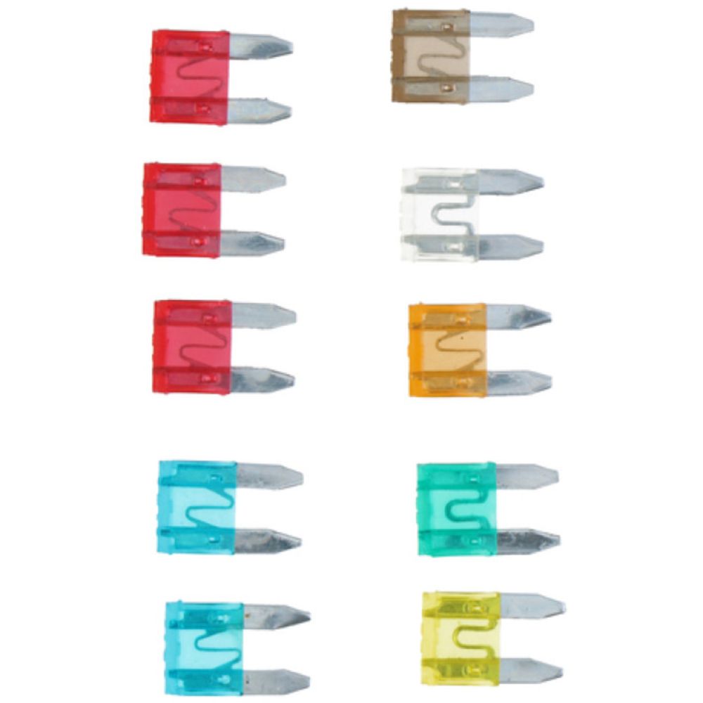 Dunlop MINI-plaatkaitsmete komplekt, 5—30 A, 10 tk