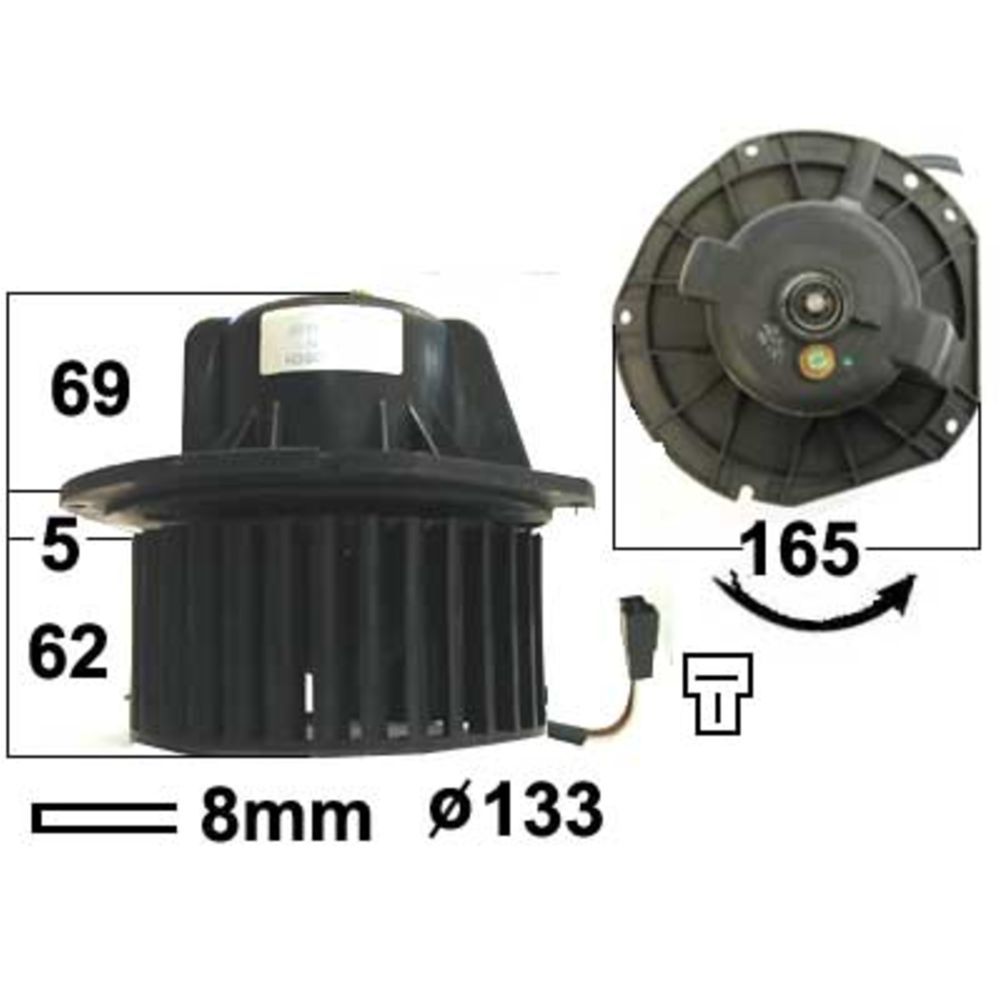 Salongiventilaatori elektrimootor  13-1910
