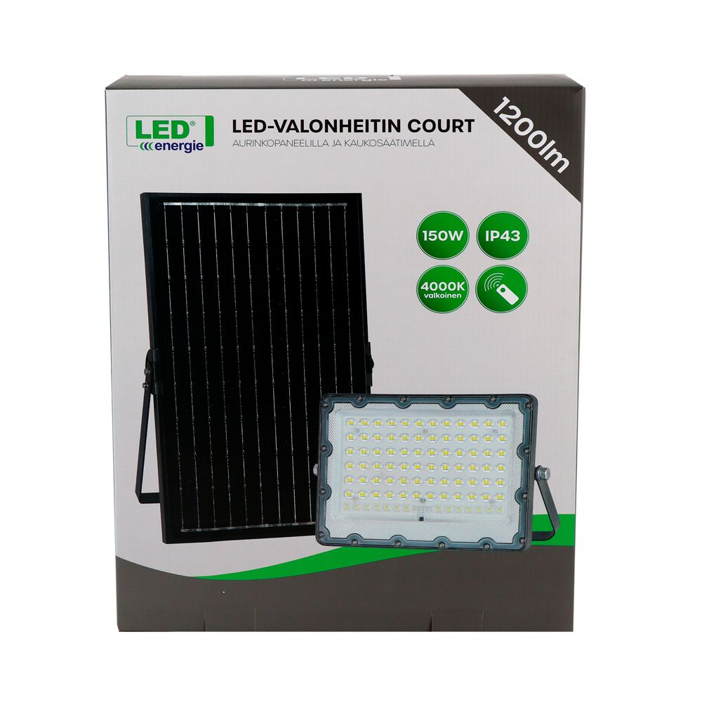 Led Energie Court solar-valonheitin 150W 1200lm 4500K