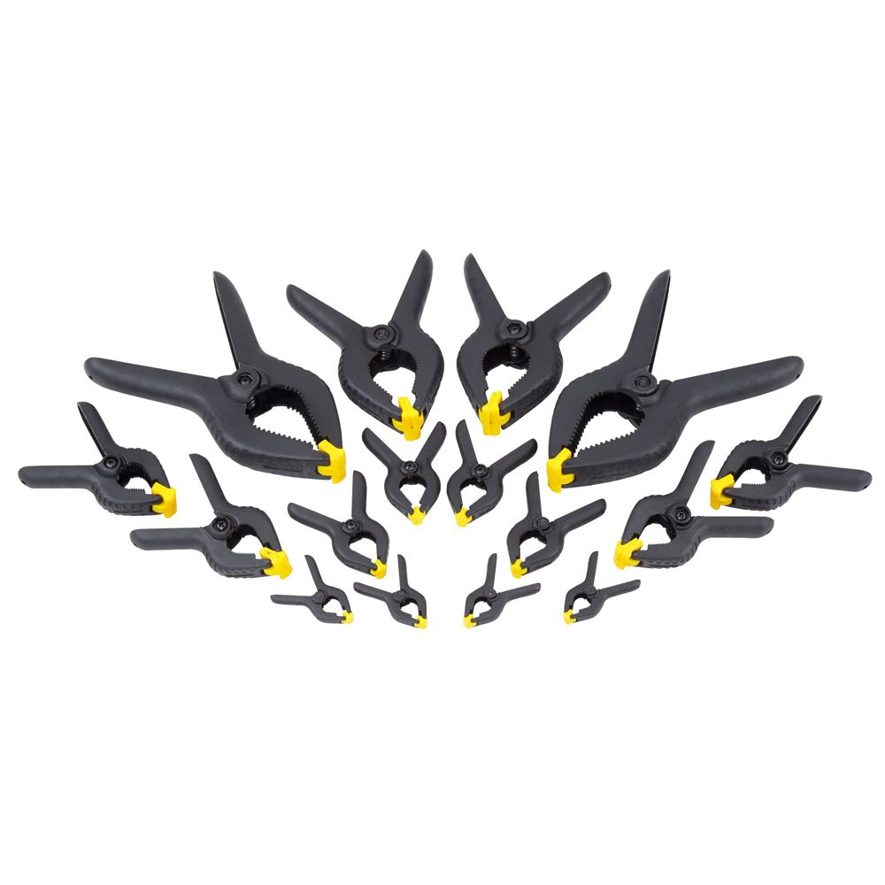 Stanley fjäderklämmesats 16 st.