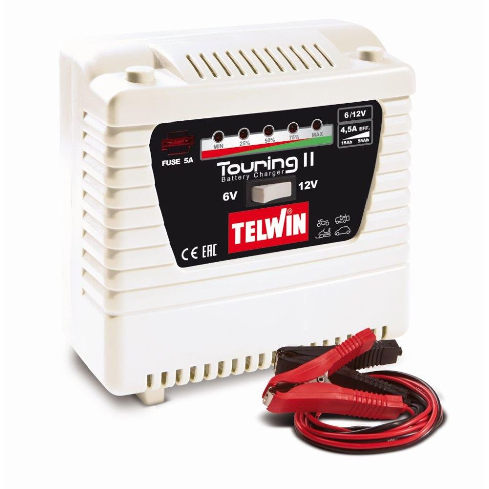 Telwin Touring 11 batteriladdare 6–12 V 2–6 A
