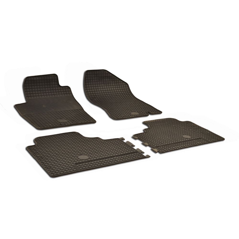 Kummimattide komplekt, Nissan Navara, Pathfinder, 2007—2012, must