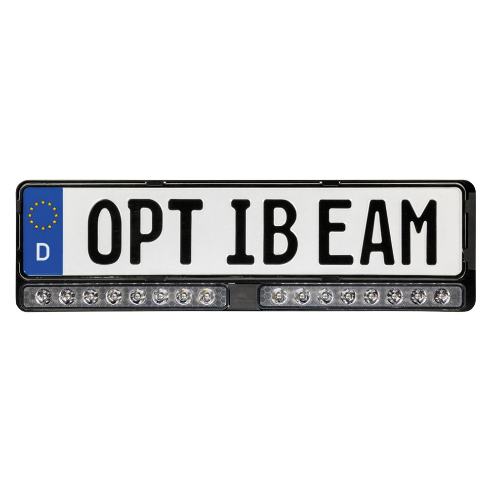 Optibeam E-BAR EU Twin extraljus med integrerad registreringsskylthållare Ref.40