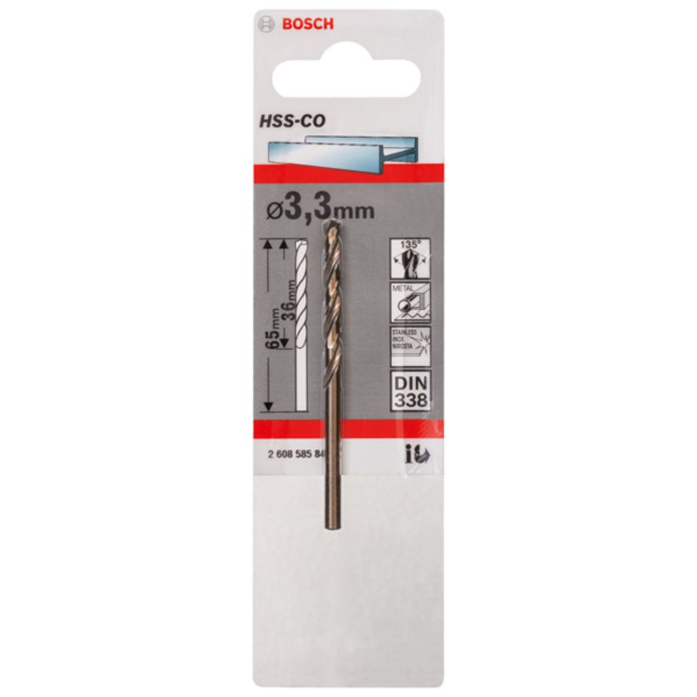 Bosch HSS-Cobolt poranterä 3,3 mm