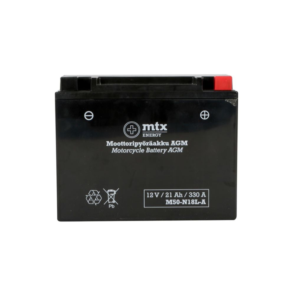 MTX Energy AGM-aku 12 V 21 Ah "M50-N18L-A" (P205 x L87 x K162 mm)