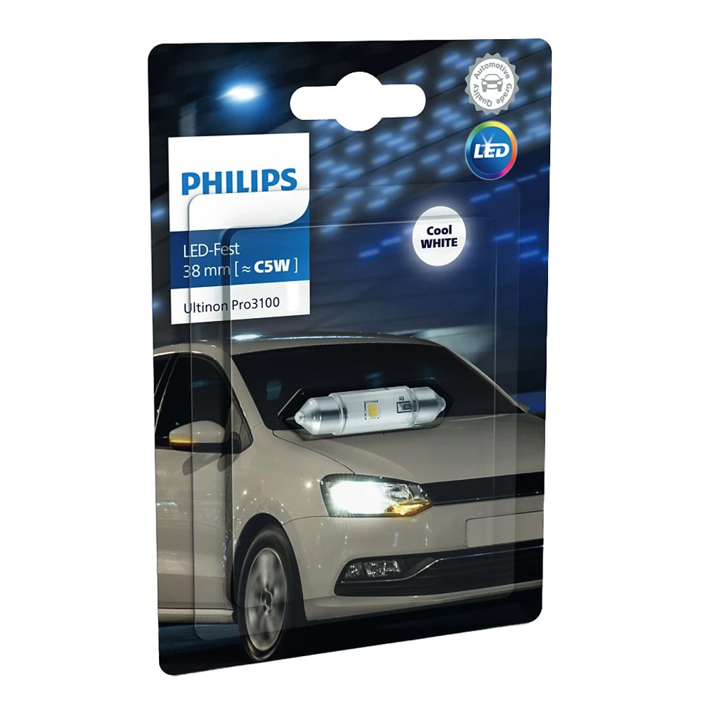 Philips Ultinon PRO3100 LED-pulkpirn, 38 mm, valge