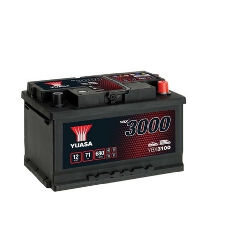 Yuasa YBX3100 71Ah / 680A Batteri L278 x B175 x H175 -+