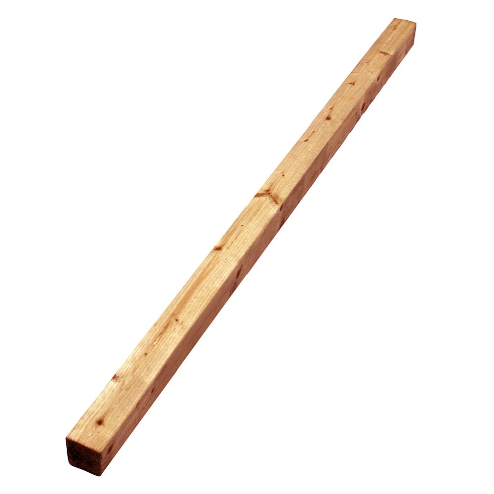 Aitatolppa neliö 48 x 48 x 1200 mm ruskea