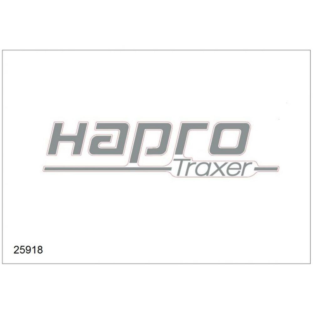 Hapro 25918 Traxer küljekleebis, hõbedane (Anthracite/Brilliant Black)
